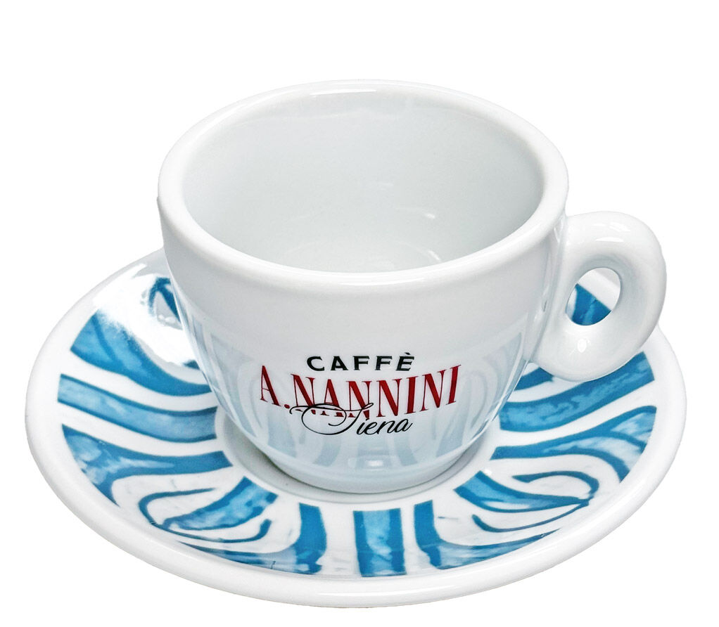 Nannini Cappuccino Tasse Blau